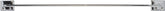 Decko 38170 Towel Bar, 24 in L Rod, Steel, Chrome, Surface